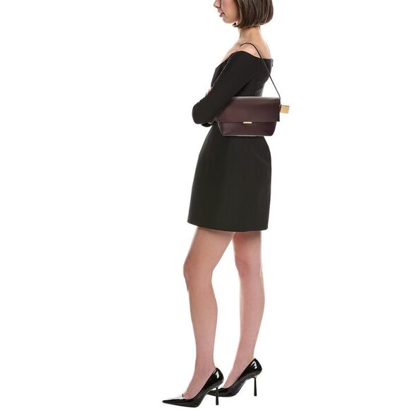 Jacquemus The Rond Carre Leather Shoulder Bag, Brown - Picture 4 of 5